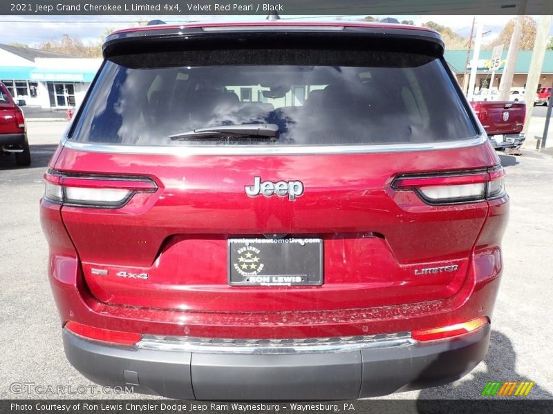 Velvet Red Pearl / Black 2021 Jeep Grand Cherokee L Limited 4x4