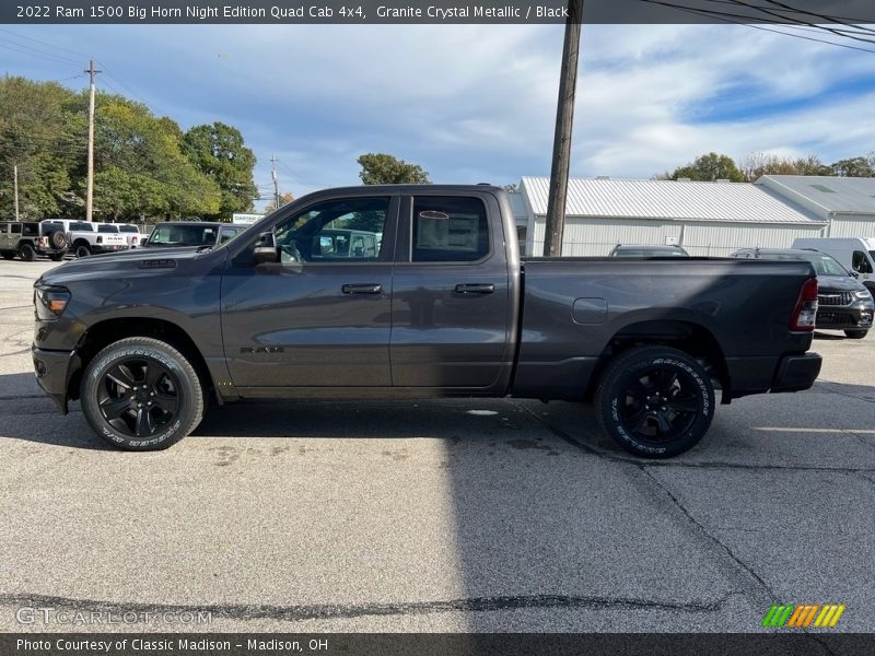  2022 1500 Big Horn Night Edition Quad Cab 4x4 Granite Crystal Metallic