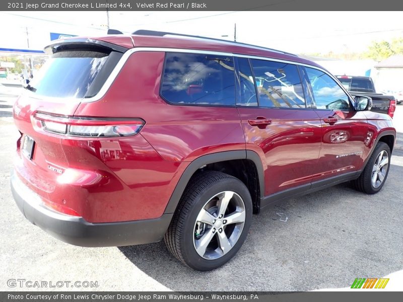 Velvet Red Pearl / Black 2021 Jeep Grand Cherokee L Limited 4x4