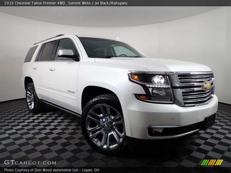 Summit White / Jet Black/Mahogany 2019 Chevrolet Tahoe Premier 4WD