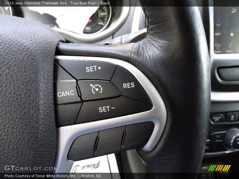 True Blue Pearl / Black 2016 Jeep Cherokee Trailhawk 4x4