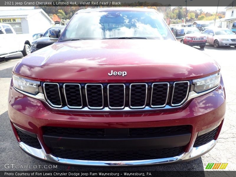 Velvet Red Pearl / Black 2021 Jeep Grand Cherokee L Limited 4x4