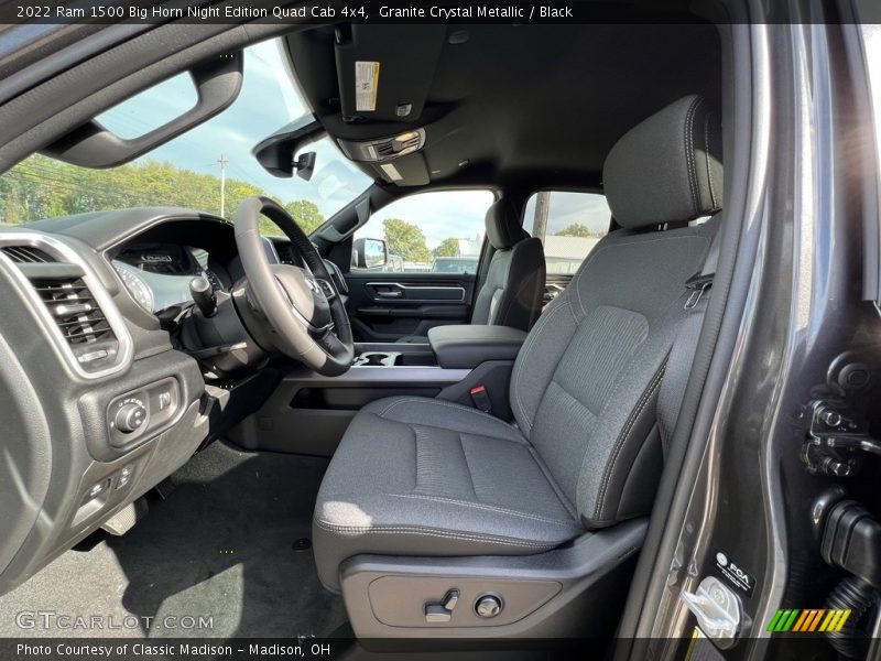 Granite Crystal Metallic / Black 2022 Ram 1500 Big Horn Night Edition Quad Cab 4x4