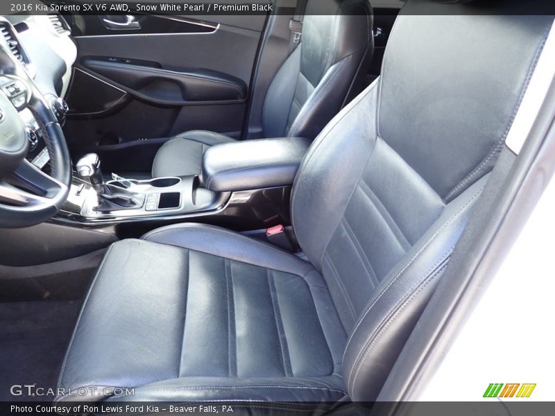 Front Seat of 2016 Sorento SX V6 AWD