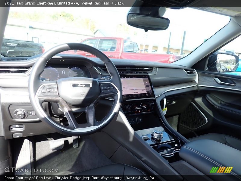 Velvet Red Pearl / Black 2021 Jeep Grand Cherokee L Limited 4x4