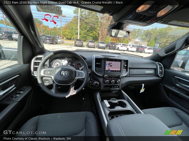 Front Seat of 2022 1500 Big Horn Night Edition Quad Cab 4x4