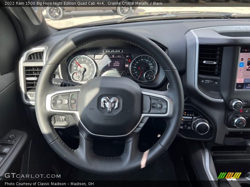 Granite Crystal Metallic / Black 2022 Ram 1500 Big Horn Night Edition Quad Cab 4x4