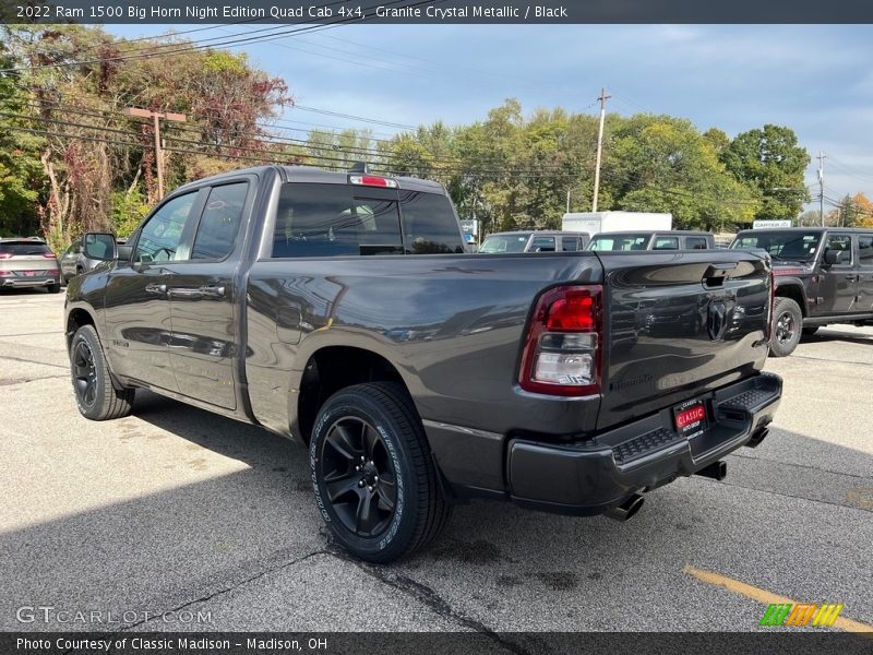 Granite Crystal Metallic / Black 2022 Ram 1500 Big Horn Night Edition Quad Cab 4x4