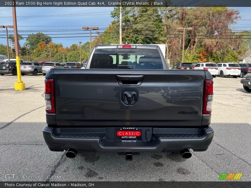 Granite Crystal Metallic / Black 2022 Ram 1500 Big Horn Night Edition Quad Cab 4x4