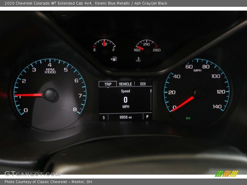 Kinetic Blue Metallic / Ash Gray/Jet Black 2020 Chevrolet Colorado WT Extended Cab 4x4