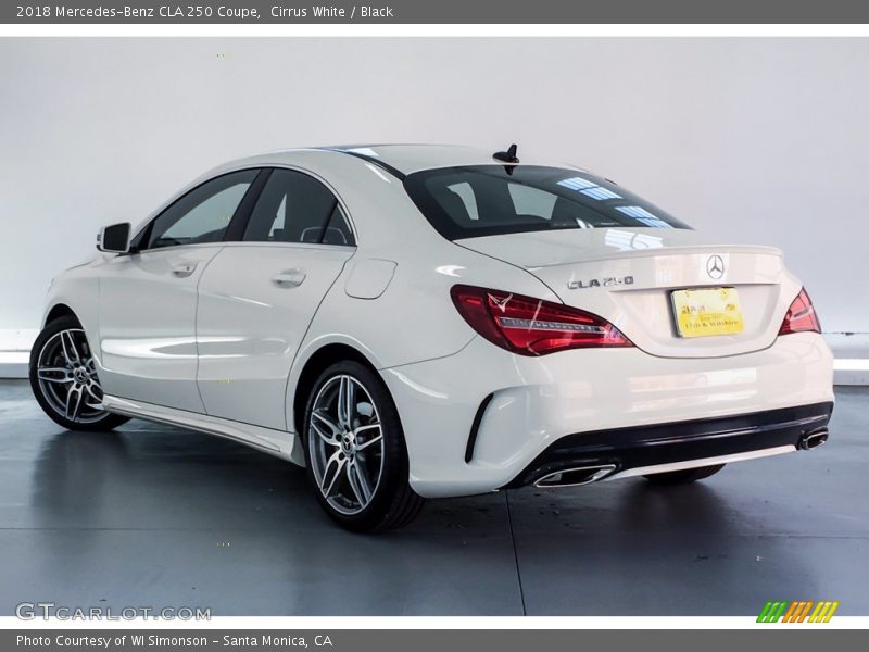 Cirrus White / Black 2018 Mercedes-Benz CLA 250 Coupe