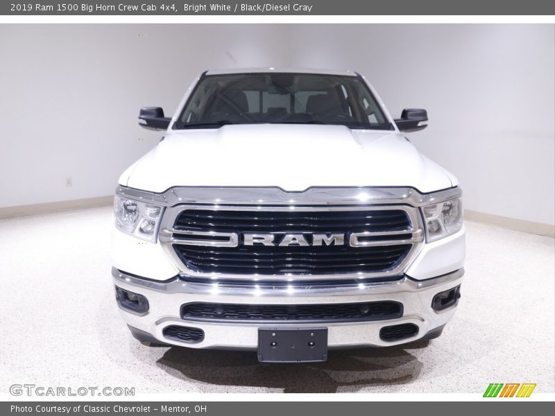 Bright White / Black/Diesel Gray 2019 Ram 1500 Big Horn Crew Cab 4x4