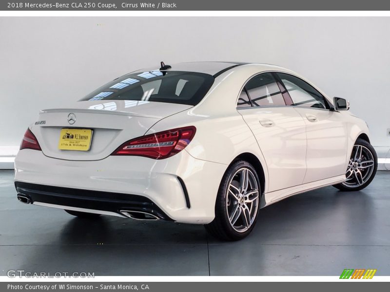 Cirrus White / Black 2018 Mercedes-Benz CLA 250 Coupe