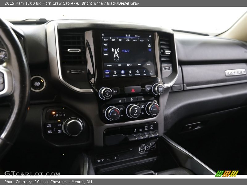 Bright White / Black/Diesel Gray 2019 Ram 1500 Big Horn Crew Cab 4x4