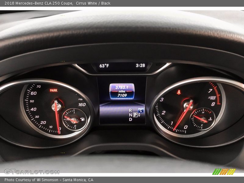 Cirrus White / Black 2018 Mercedes-Benz CLA 250 Coupe
