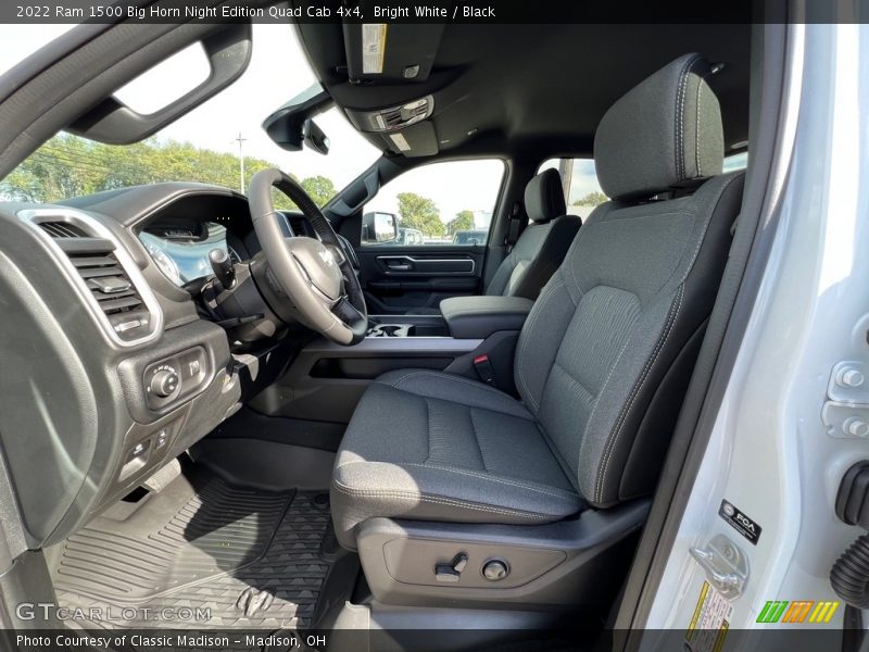 Front Seat of 2022 1500 Big Horn Night Edition Quad Cab 4x4
