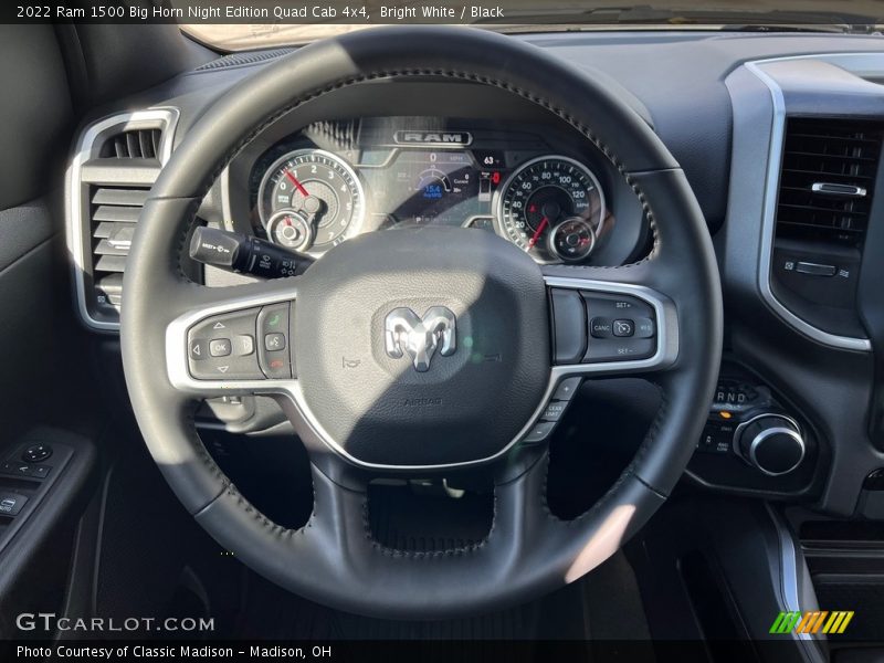  2022 1500 Big Horn Night Edition Quad Cab 4x4 Steering Wheel
