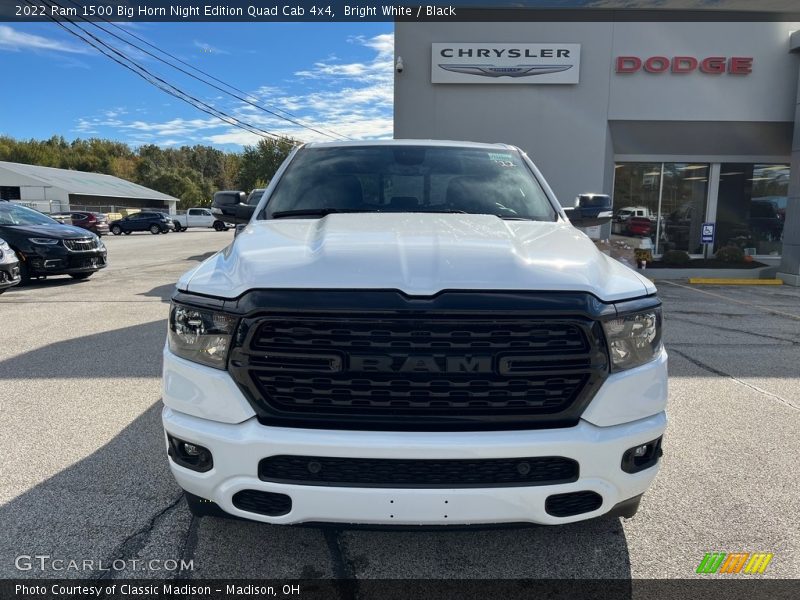 Bright White / Black 2022 Ram 1500 Big Horn Night Edition Quad Cab 4x4