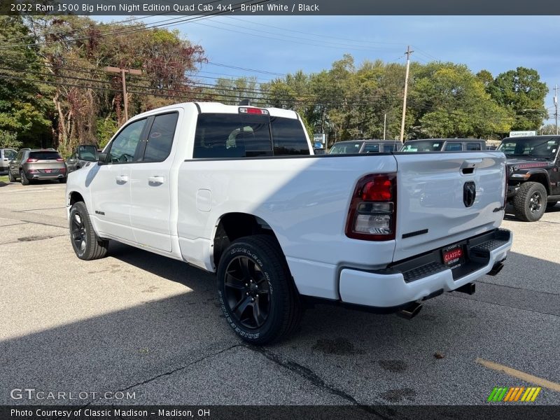 Bright White / Black 2022 Ram 1500 Big Horn Night Edition Quad Cab 4x4