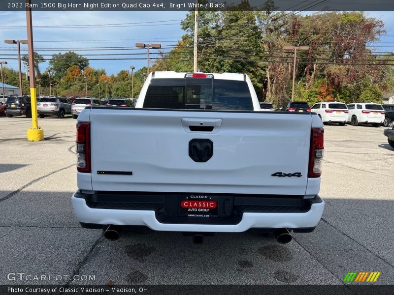 Bright White / Black 2022 Ram 1500 Big Horn Night Edition Quad Cab 4x4