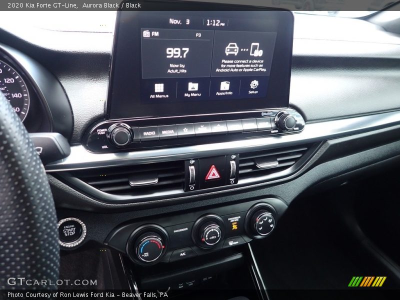 Aurora Black / Black 2020 Kia Forte GT-Line