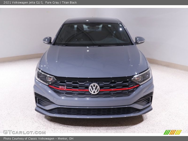 Pure Gray / Titan Black 2021 Volkswagen Jetta GLI S
