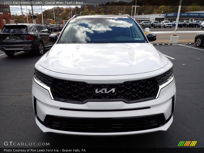 Glacial White Pearl / Black 2022 Kia Sorento SX AWD