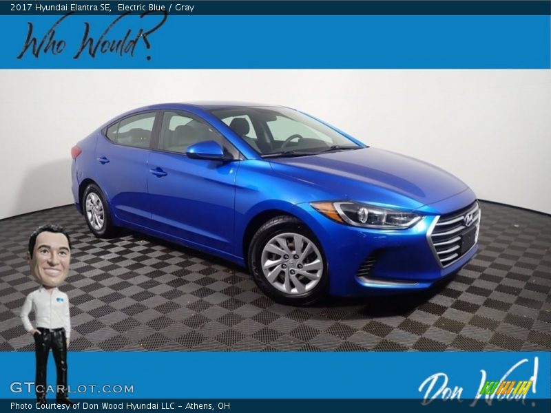 Electric Blue / Gray 2017 Hyundai Elantra SE
