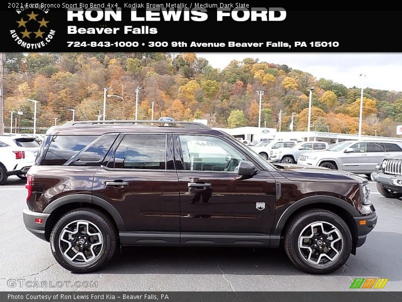 Kodiak Brown Metallic / Medium Dark Slate 2021 Ford Bronco Sport Big Bend 4x4