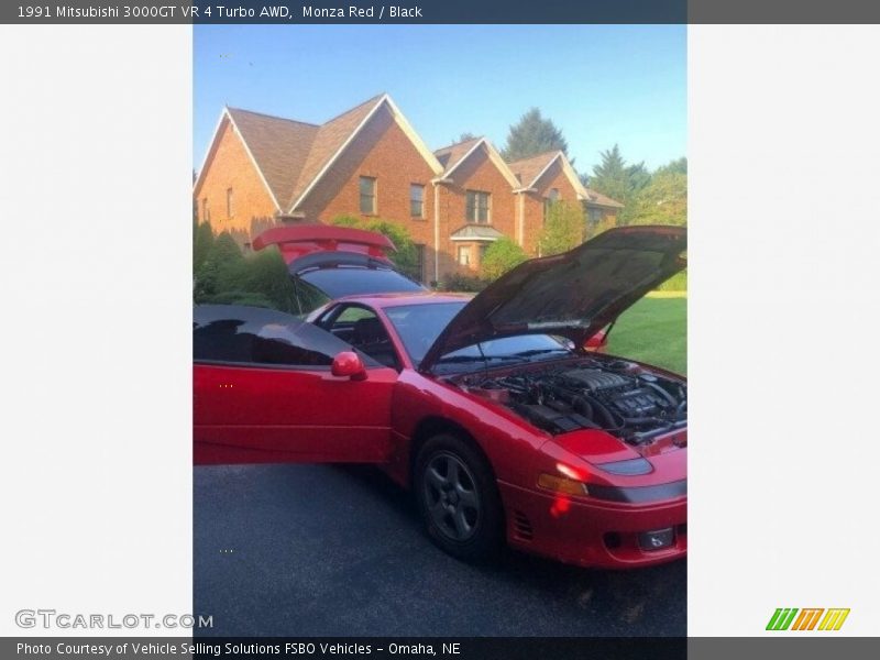 Monza Red / Black 1991 Mitsubishi 3000GT VR 4 Turbo AWD