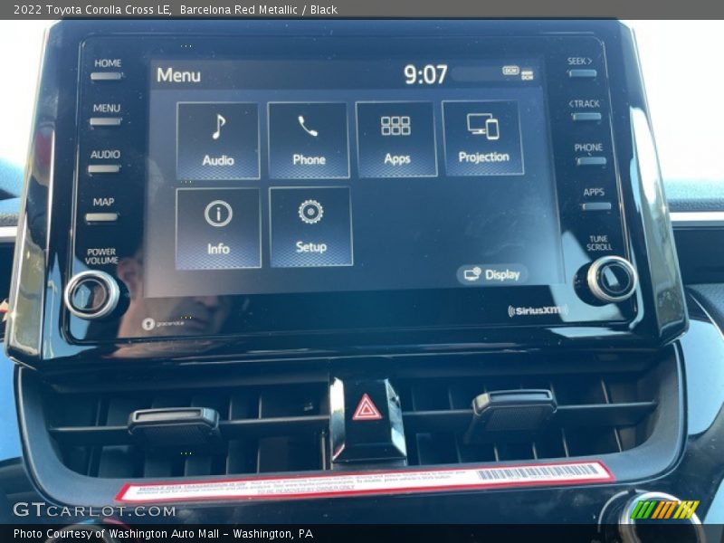 Barcelona Red Metallic / Black 2022 Toyota Corolla Cross LE