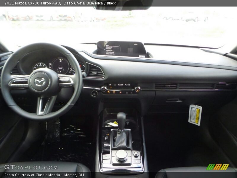 Deep Crystal Blue Mica / Black 2021 Mazda CX-30 Turbo AWD