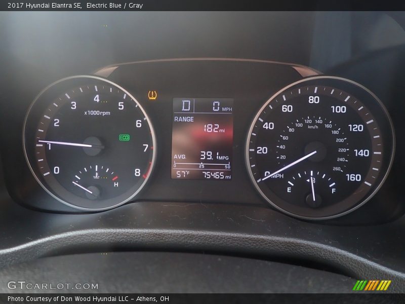 Electric Blue / Gray 2017 Hyundai Elantra SE