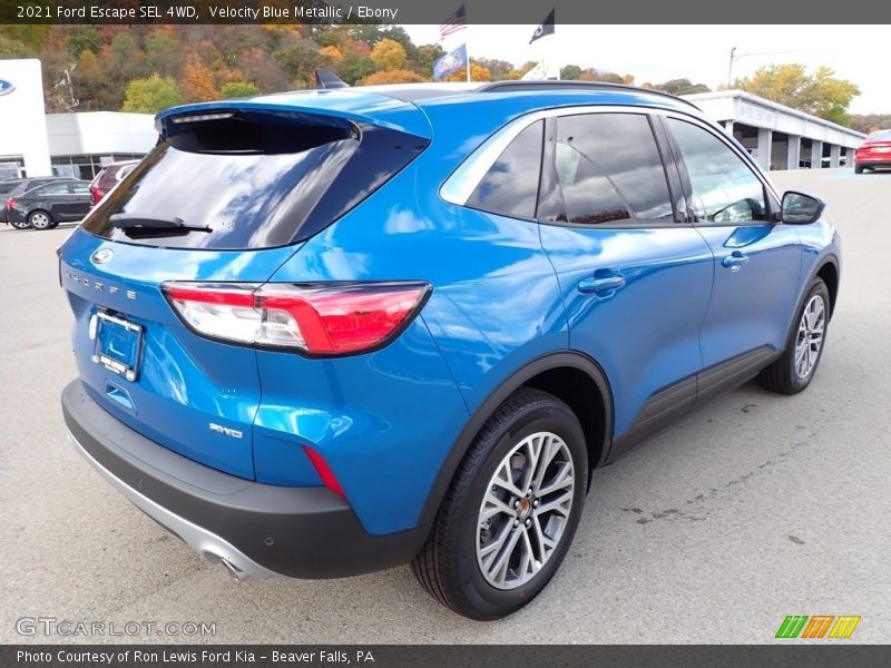 Velocity Blue Metallic / Ebony 2021 Ford Escape SEL 4WD