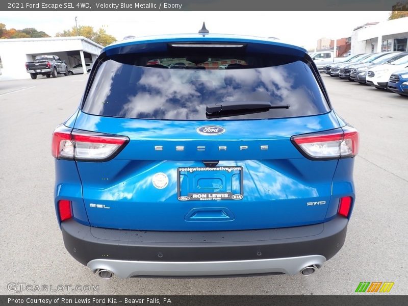 Velocity Blue Metallic / Ebony 2021 Ford Escape SEL 4WD