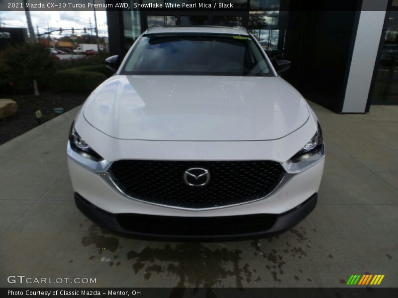 Snowflake White Pearl Mica / Black 2021 Mazda CX-30 Turbo Premium AWD