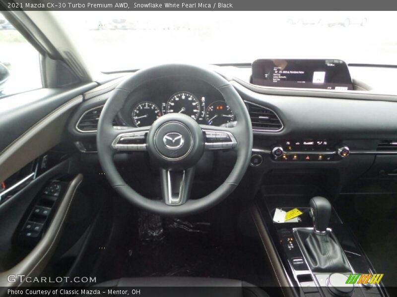 Snowflake White Pearl Mica / Black 2021 Mazda CX-30 Turbo Premium AWD