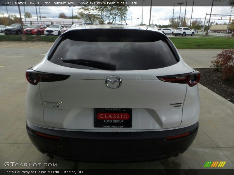 Snowflake White Pearl Mica / Black 2021 Mazda CX-30 Turbo Premium AWD