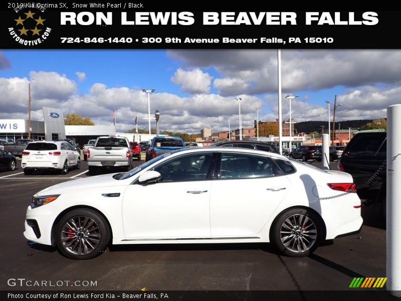 Snow White Pearl / Black 2019 Kia Optima SX