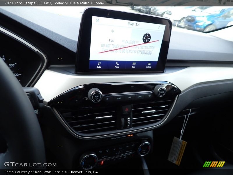 Velocity Blue Metallic / Ebony 2021 Ford Escape SEL 4WD