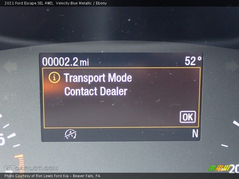 Velocity Blue Metallic / Ebony 2021 Ford Escape SEL 4WD