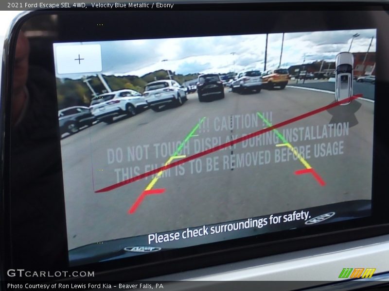 Velocity Blue Metallic / Ebony 2021 Ford Escape SEL 4WD