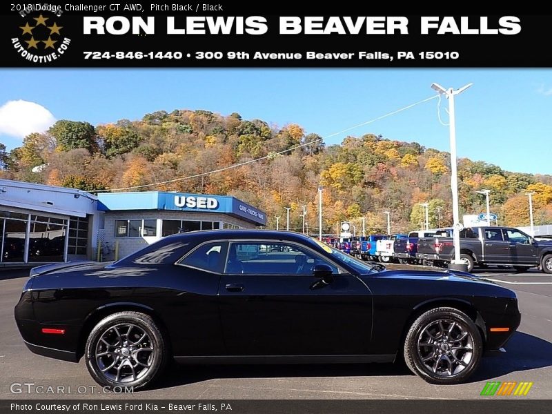 Pitch Black / Black 2018 Dodge Challenger GT AWD