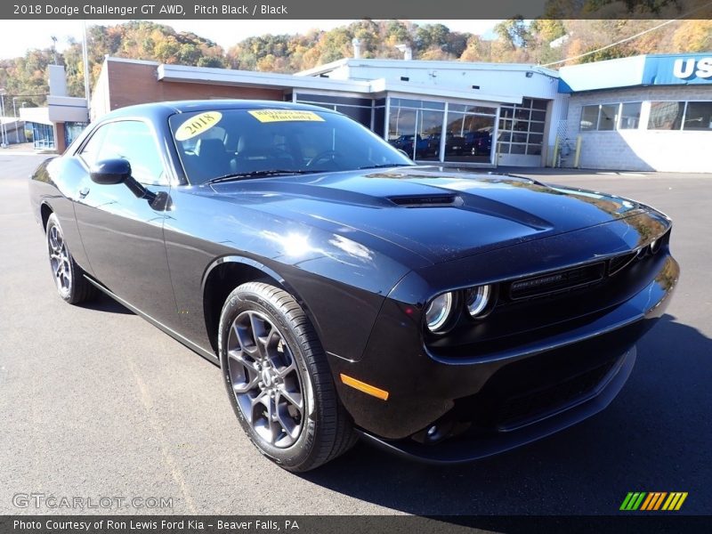 Pitch Black / Black 2018 Dodge Challenger GT AWD