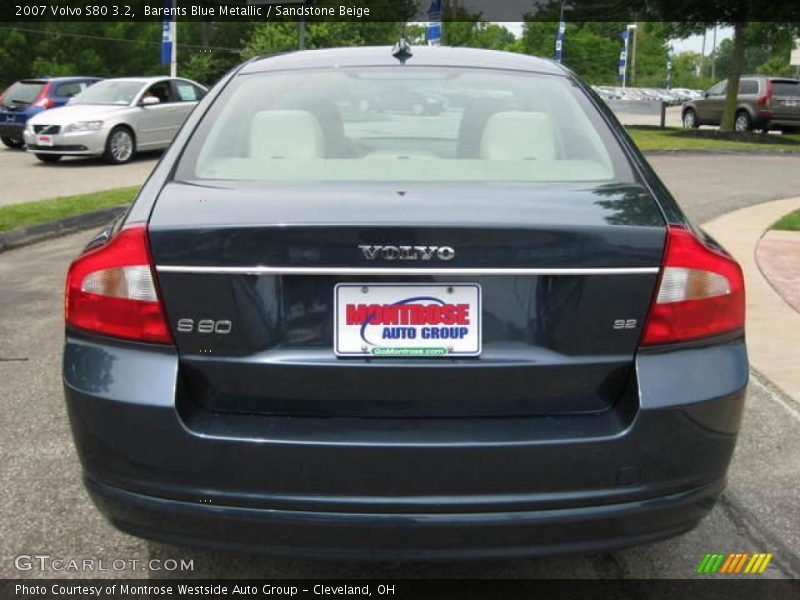 Barents Blue Metallic / Sandstone Beige 2007 Volvo S80 3.2