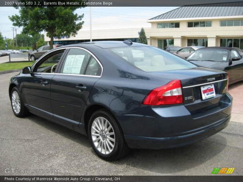 Barents Blue Metallic / Sandstone Beige 2007 Volvo S80 3.2