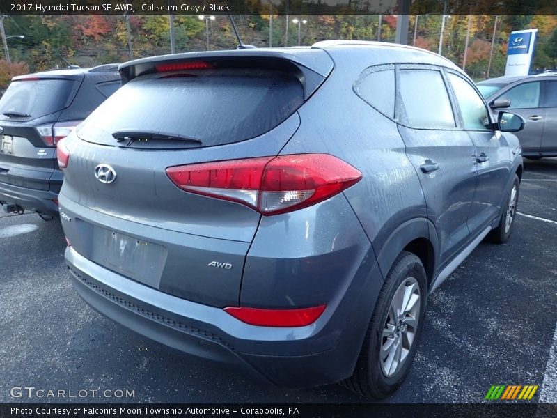 Coliseum Gray / Black 2017 Hyundai Tucson SE AWD