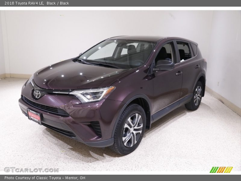 Black / Black 2018 Toyota RAV4 LE