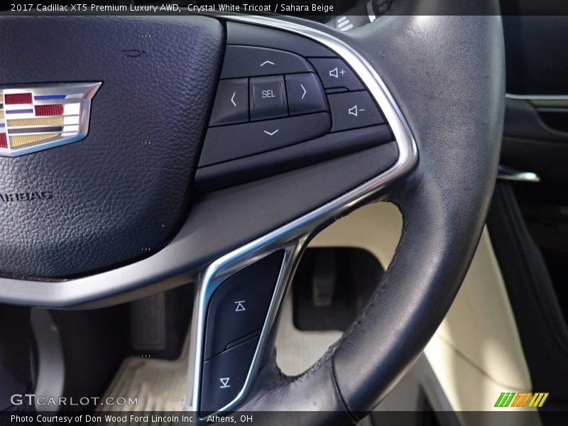 Crystal White Tricoat / Sahara Beige 2017 Cadillac XT5 Premium Luxury AWD