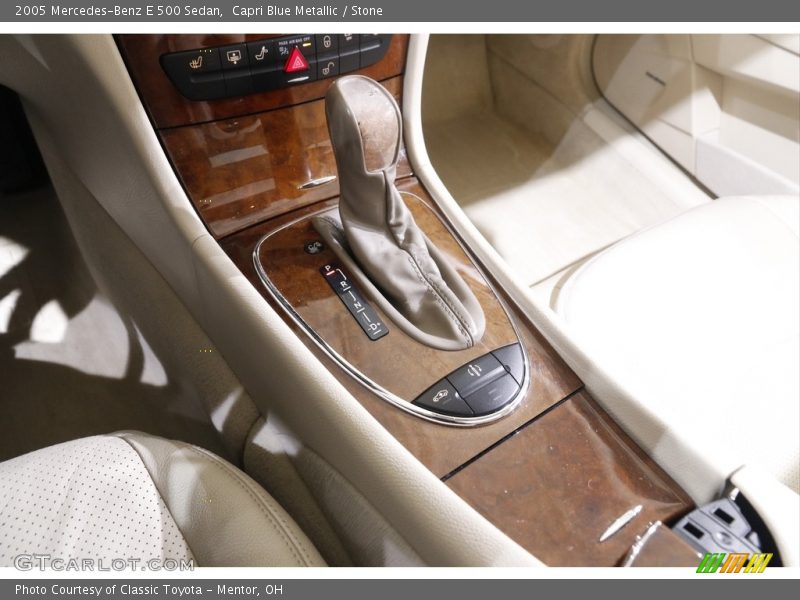 Capri Blue Metallic / Stone 2005 Mercedes-Benz E 500 Sedan